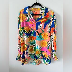 Colorful Floral Women's Top